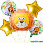 Lion Foil Balloon Set