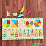 Wooden Puzzle Sorting Board