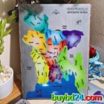 Bangladesh Map Colour Puzzle-Bangla District Wise