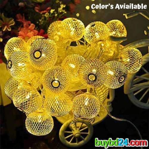 Ball Shape Metal Fairy Light-16ft - Image 2