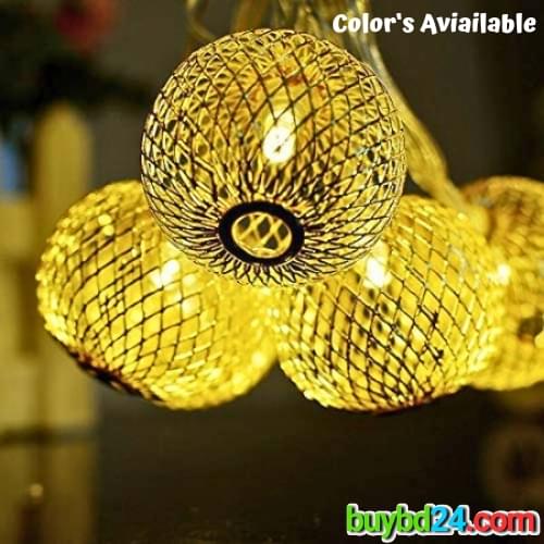 Ball Shape Metal Fairy Light-16ft - Image 3