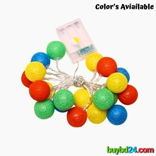 Cotton Ball Fairy Light-16ft - Image 3