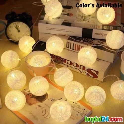 Cotton Ball Fairy Light-16ft - Image 2