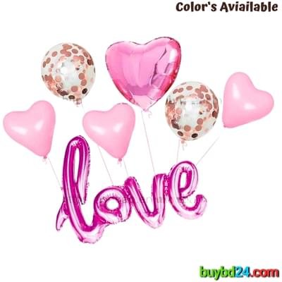 Love Foil Balloon Set - Image 3