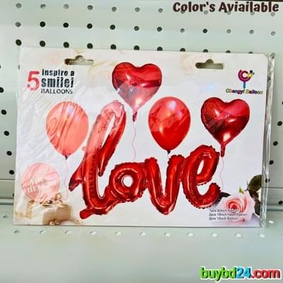 Love Foil Balloon Set - Image 2