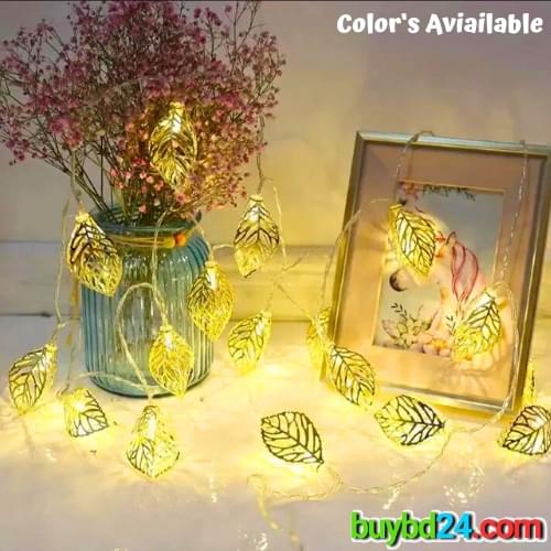 Metal Leaf Fairy Light-16ft - Image 2