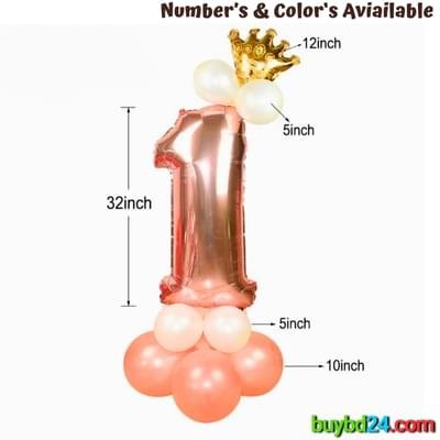 Number Foil Balloon Set - Image 4