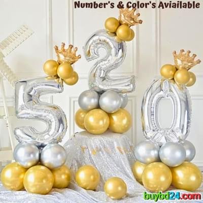 Number Foil Balloon Set - Image 3