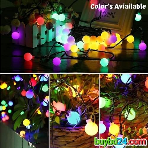 Snow Ball Fairy Light-16ft - Image 4