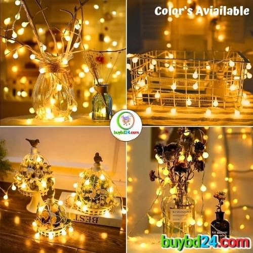 Snow Ball Fairy Light-16ft - Image 2