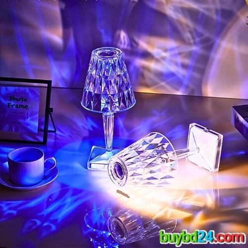 Crystal LED Diamond Table Lamp