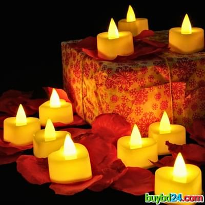 LED Candle Heart Shaped