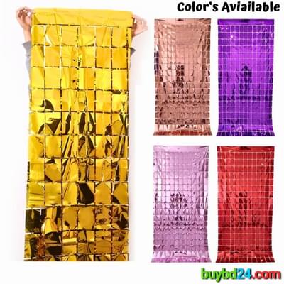 Square Backdrop Foil Curtain