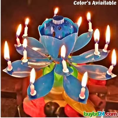Water Lily Music Candle