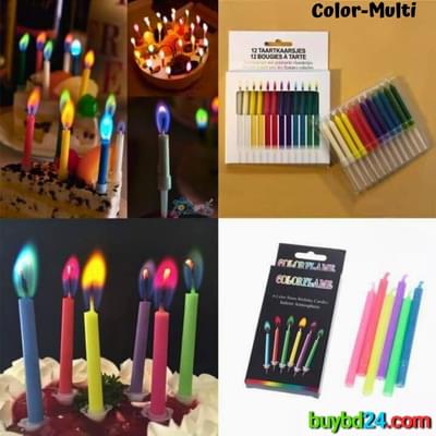 Colorful Candle 12pcs
