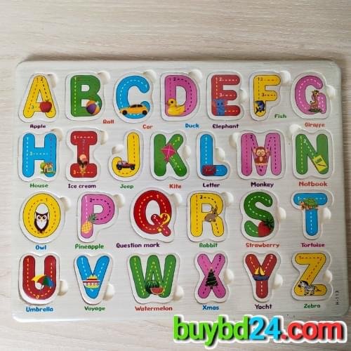 English ABCD Alphabet Puzzle PVC Board