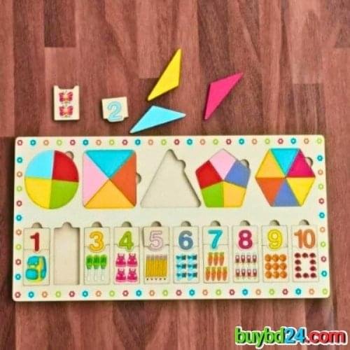 Wooden Puzzle Sorting Board