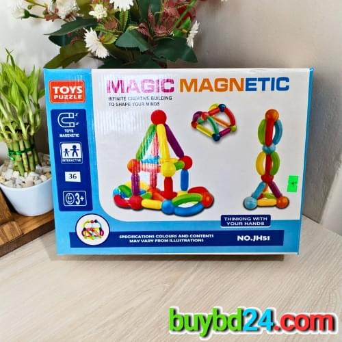 Magnetic Building Sticks Blocks Toy – 36pcs